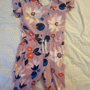 Tea Collection What's the Scoop Jumpsuit Kimono Floral Size 8